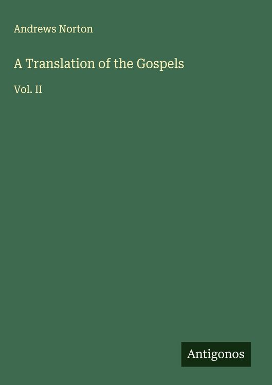 Produktbild: A Translation of the Gospels