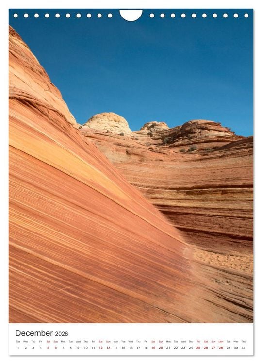 Produktbild: Paria Canyon The Wave (Wall Calendar 2026 DIN A4 portrait), CALVENDO 12 Month Wall Calendar