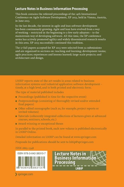 Produktbild: Agile Processes in Software Engineering and Extreme Programming