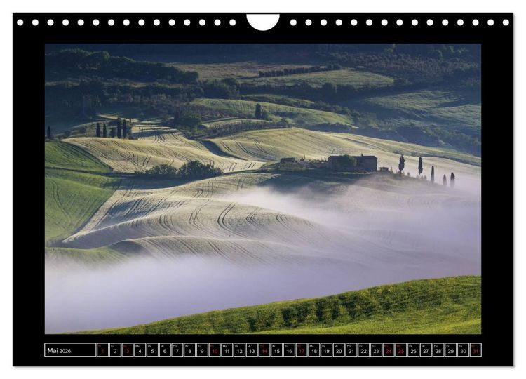 Produktbild: Toskana - Die Magie des Val d'Orcia (Wandkalender 2026 DIN A4 quer), CALVENDO Monatskalender