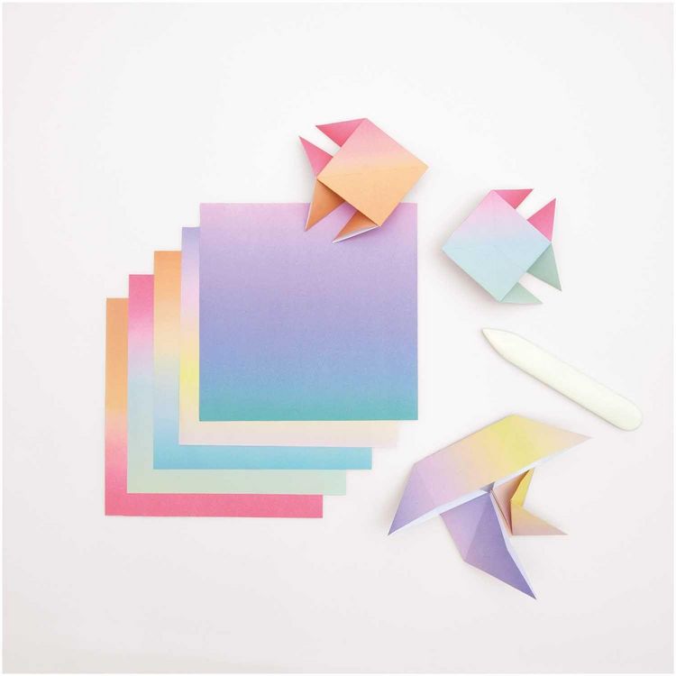 Produktbild: Origami Duo Color, Linear Gradient MIX, 15 x 15 cm, 100 Blatt