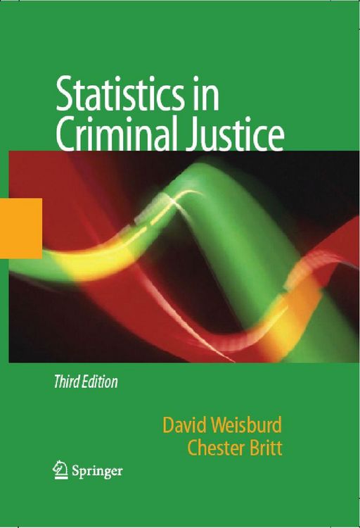 Produktbild: Statistics in Criminal Justice