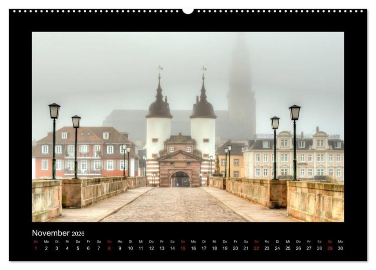 Produktbild: Heidelberg Views - Heidelberger Ansichten (Wandkalender 2026 DIN A2 quer), CALVENDO Monatskalender
