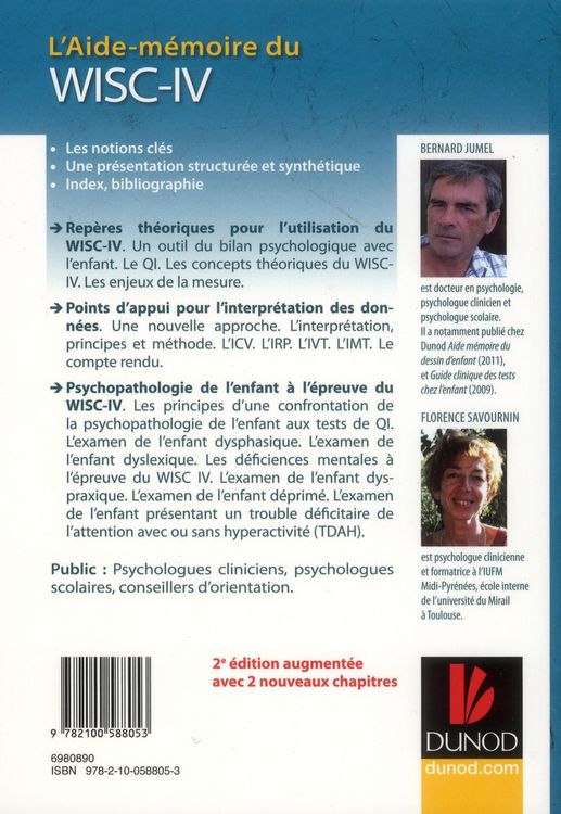 Produktbild: L'Aide-Memoire du Wisc-Iv en 24 Notions (2e Edition)