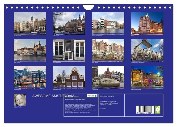 Produktbild: AWESOME AMSTERDAM (Wall Calendar 2026 DIN A4 landscape), CALVENDO 12 Month Wall Calendar