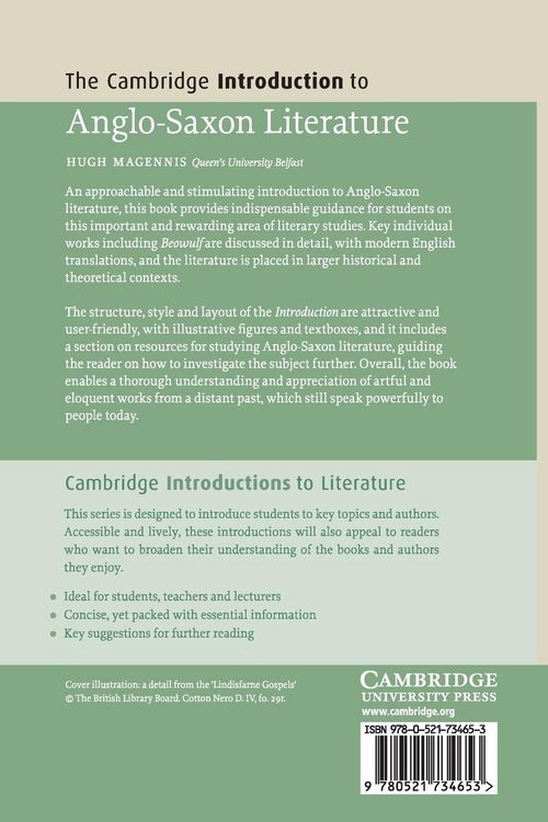 Produktbild: The Cambridge Introduction to Anglo-Saxon Literature