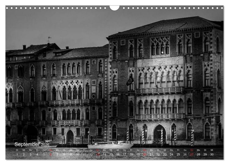 Produktbild: Venedig - Licht und Schatten (Wandkalender 2026 DIN A3 quer), CALVENDO Monatskalender
