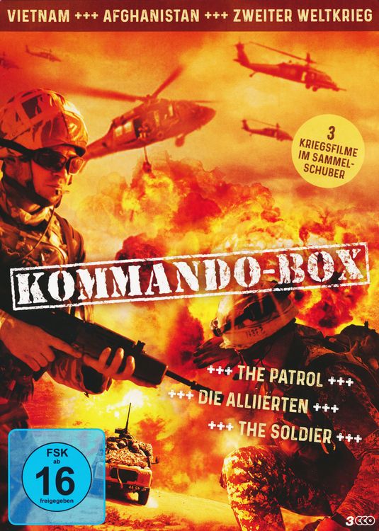 Produktbild: Kommando-Box - 3 Kriegsfilme im Sammelschuber [3 DVDs]