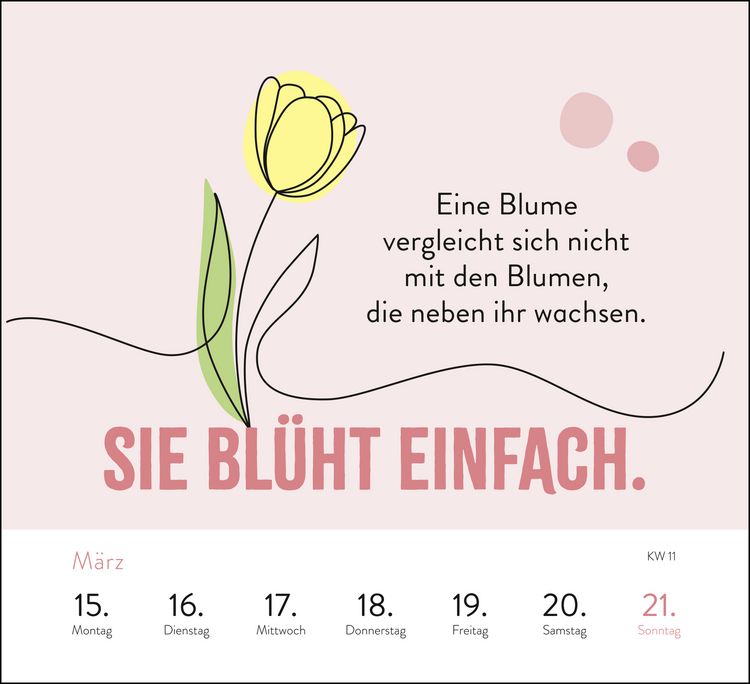 Produktbild: Wochenkalender 2027: Sei stark. Sei anders. Sei DU.