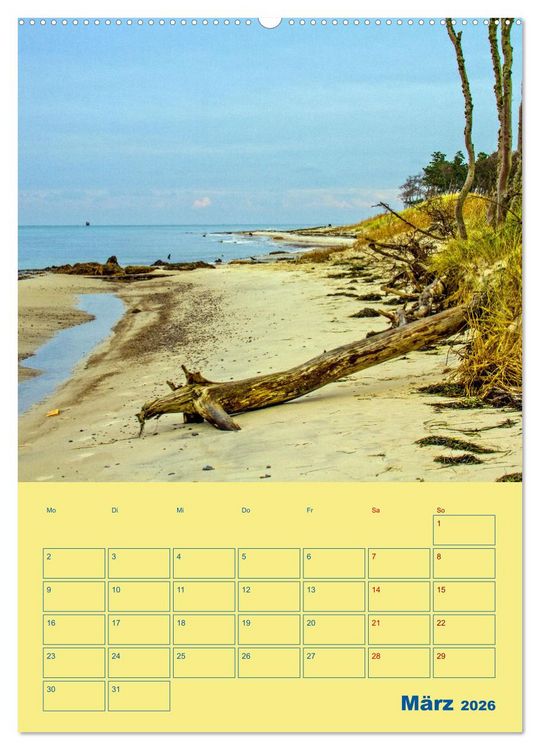 Produktbild: Sehnsuchtsort Fischland-Dar&szlig;-Zingst (hochwertiger Premium Wandkalender 2026 DIN A2 hoch), Kunstdruck in Hochglanz