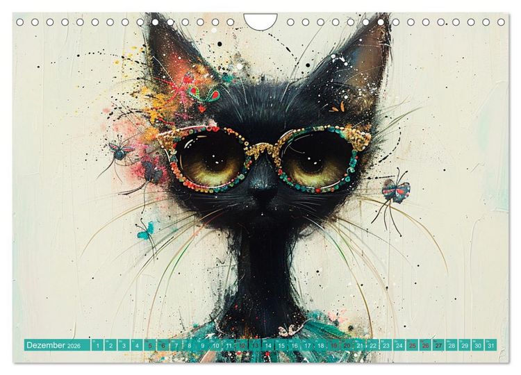 Produktbild: Miau-velous Momente (Wandkalender 2026 DIN A4 quer), CALVENDO Monatskalender