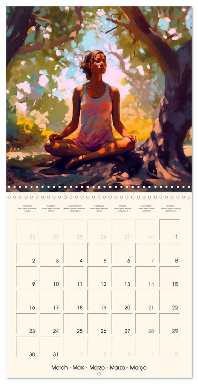 Produktbild: Never Forget Yoga (Wall Calendar 2026 12 &times; 12 Inch) CALVENDO 12 Month Wall Calendar