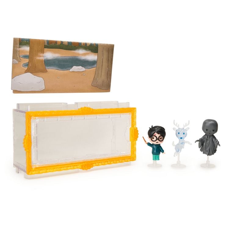 Produktbild: Wizarding World Harry Potter - Micro Magical Moments Sammelfiguren Multipack "Patronus" mit Harry Potter, Hirsch-Patronus, Dementor und Setzkasten