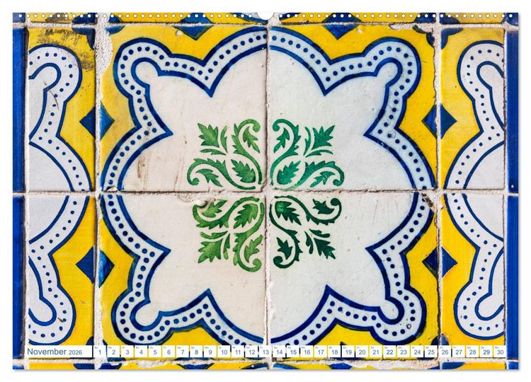 Produktbild: Fliesen von Lissabon (Wandkalender 2026 DIN A2 quer), CALVENDO Monatskalender