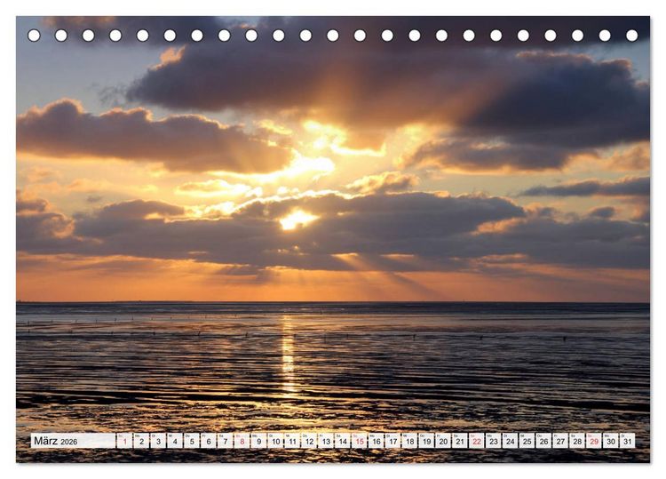 Produktbild: Norddeutsche Landschaften (Tischkalender 2026 DIN A5 quer), CALVENDO Monatskalender