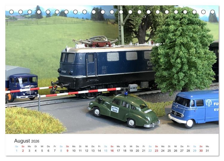 Produktbild: Modellbahnen aus aller Welt - H0, N, Z (Tischkalender 2026 DIN A5 quer), CALVENDO Monatskalender