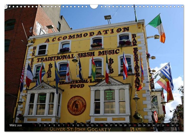 Produktbild: Dublin (Wandkalender 2026 DIN A3 quer), CALVENDO Monatskalender