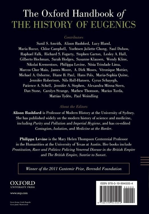 Produktbild: The Oxford Handbook of the History of Eugenics