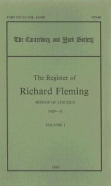 Produktbild: The Register of Richard Fleming, Bishop of Lincoln, 1420-31, I