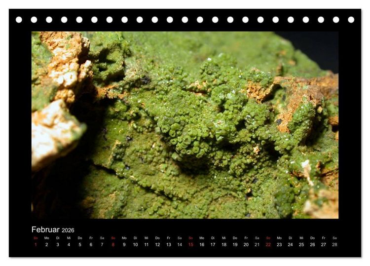 Produktbild: Mineralien aus dem Sauerland (Tischkalender 2026 DIN A5 quer), CALVENDO Monatskalender