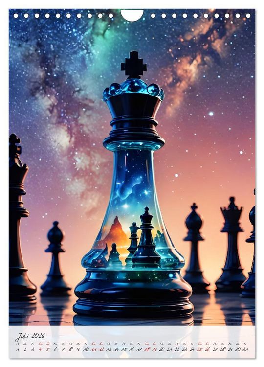 Produktbild: Schachzauber (Wandkalender 2026 DIN A4 hoch), CALVENDO Monatskalender