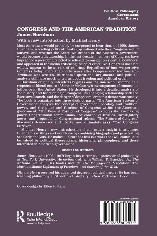 Produktbild: Congress and the American Tradition