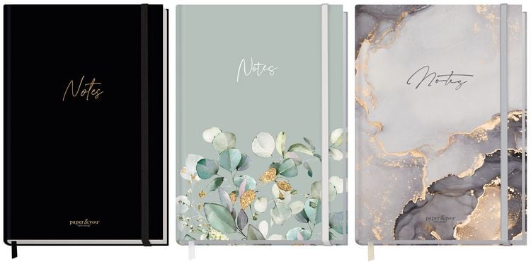 Produktbild: Paper&you Notizbuch kariert A5+