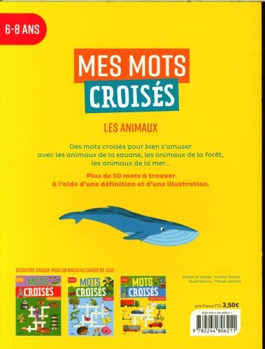 Produktbild: Mots crois&eacute;s 6-8 ans : Les animaux