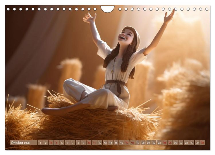 Produktbild: Gl&uuml;cklich wie im M&auml;rchen (Wandkalender 2026 DIN A4 quer), CALVENDO Monatskalender