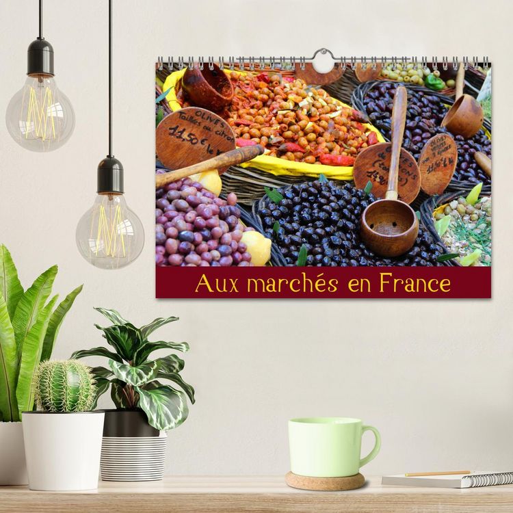 Produktbild: Aux march&eacute;s en France (Calendrier mural 2026 DIN A4 vertical), CALVENDO calendrier mensuel