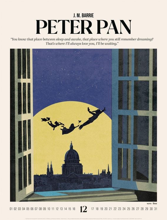 Produktbild: Book Art Plakate-Kalender 2027 | Illustrierte Klassiker der Weltliteratur