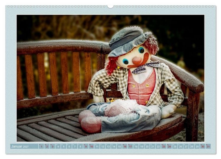 Produktbild: Die Puppengalerie (hochwertiger Premium Wandkalender 2027 DIN A2 quer), Kunstdruck in Hochglanz