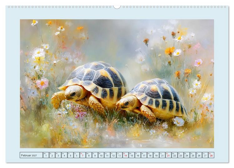 Produktbild: Schildkr&ouml;ten. Gut gepanzert und niemals in Eile (Wandkalender 2027 DIN A2 quer), CALVENDO Monatskalender