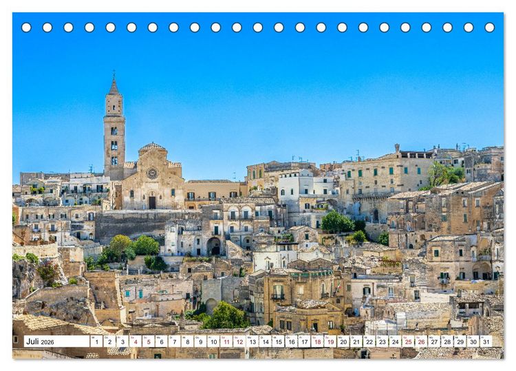 Produktbild: Matera - Die Stadt der Sassi (Tischkalender 2026 DIN A5 quer), CALVENDO Monatskalender