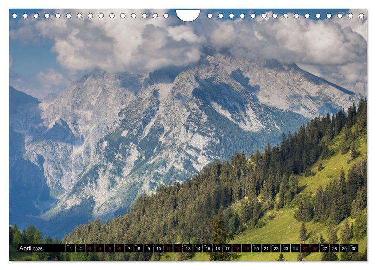 Produktbild: Alpengl&uuml;ck - Nationalpark Berchtesgaden (Wandkalender 2026 DIN A4 quer), CALVENDO Monatskalender