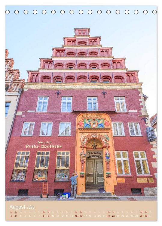 Produktbild: Sch&ouml;nes L&uuml;neburg (Tischkalender 2026 DIN A5 hoch), CALVENDO Monatskalender