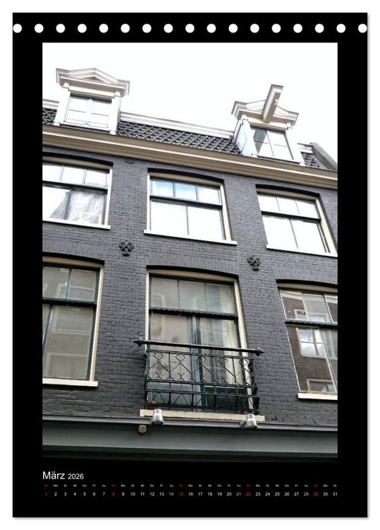 Produktbild: Amsterdam (Tischkalender 2026 DIN A5 hoch), CALVENDO Monatskalender