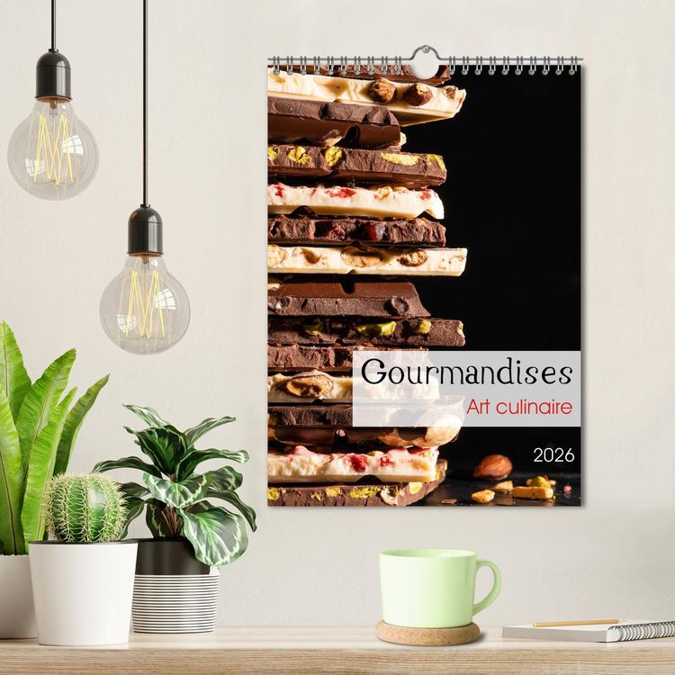Produktbild: Gourmandises - Art culinaire (Calendrier mural 2026 DIN A4 horizontal), CALVENDO calendrier mensuel