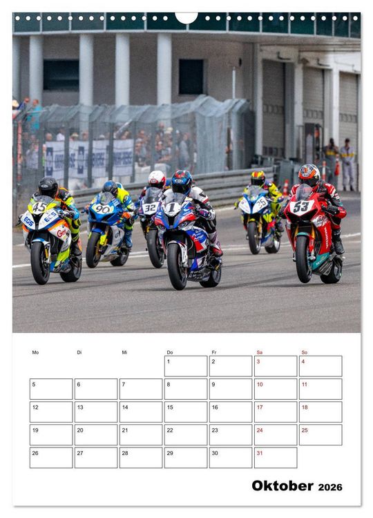 Produktbild: SuperBikes (Wandkalender 2026 DIN A3 hoch), CALVENDO Monatskalender