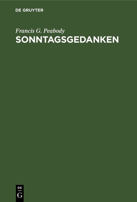 Produktbild: Sonntagsgedanken