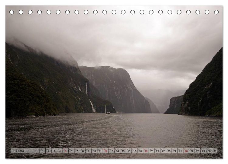 Produktbild: Kia ora, Aotearoa - Wunderbares Neuseeland (Tischkalender 2026 DIN A5 quer), CALVENDO Monatskalender