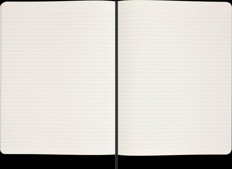 Produktbild: Moleskine Vegea Notizb&uuml;cher (2x), XL, liniert, weicher Einband, schwarz und Capri Petroleum