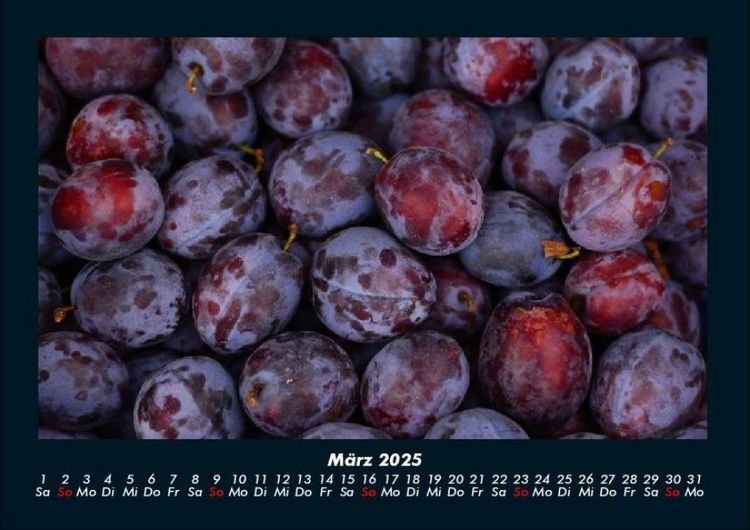 Produktbild: Obstkalender 2025 Fotokalender DIN A4