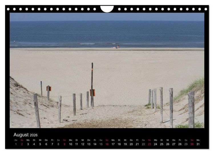 Produktbild: Texel, eine Perle Hollands (Wandkalender 2026 DIN A4 quer), CALVENDO Monatskalender
