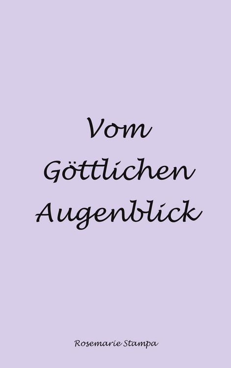 Produktbild: Vom G&ouml;ttlichen Augenblick
