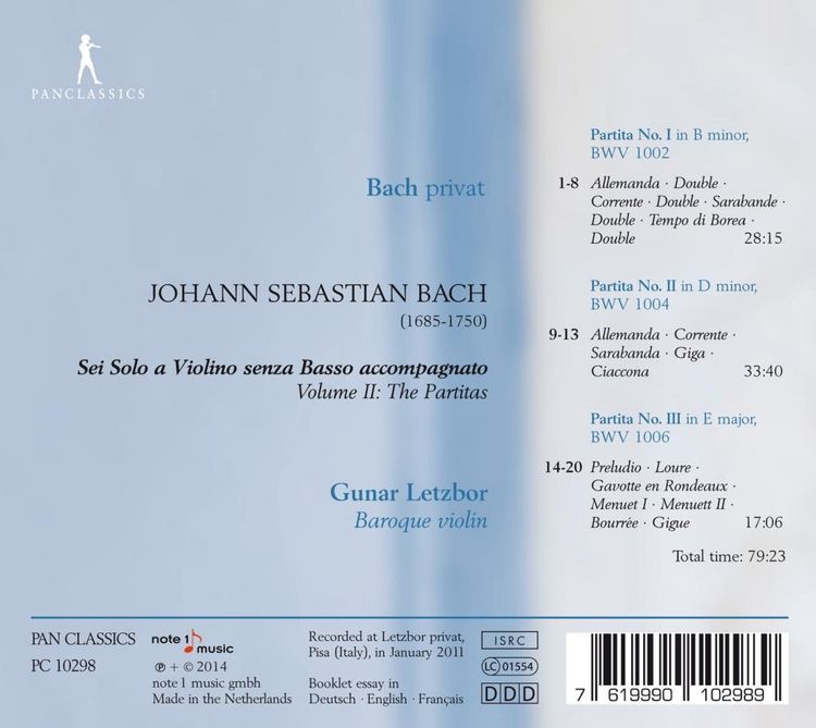 Produktbild: J. s. Bach: Sei solo a violino senza basso accompa