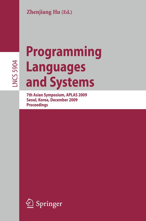 Produktbild: Programming Languages and Systems
