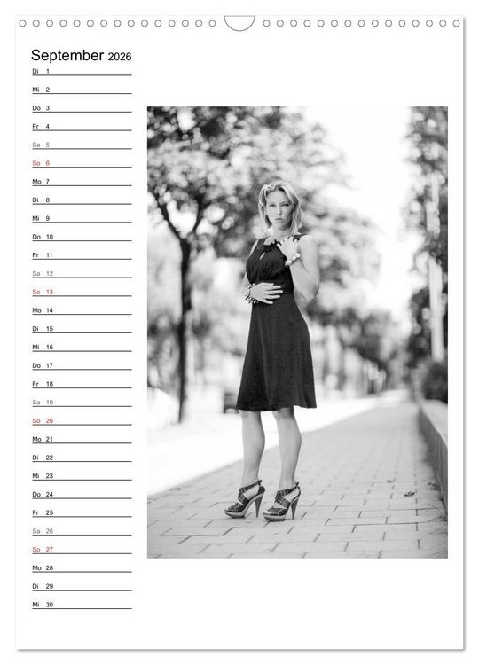 Produktbild: Mode in schwarz und wei&szlig; (Wandkalender 2026 DIN A3 hoch), CALVENDO Monatskalender