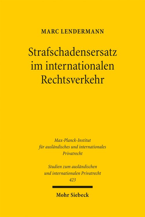 Produktbild: Strafschadensersatz im internationalen Rechtsverkehr
