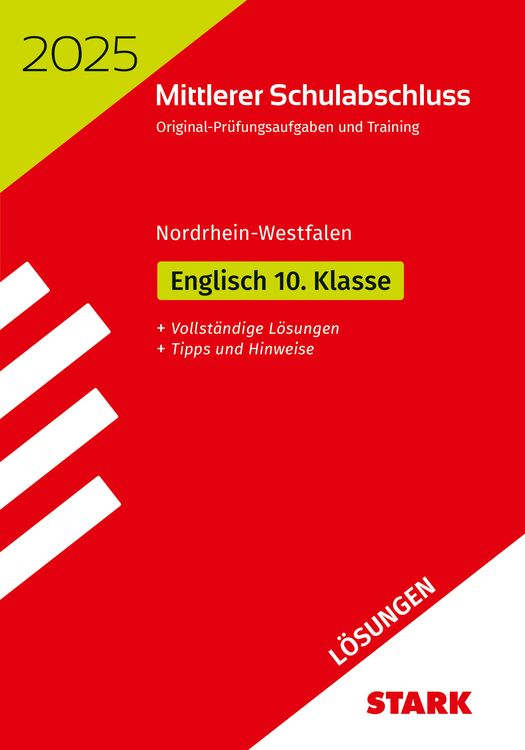 Bild vom Artikel STARK Lösungen zu Original-Prüfungen und Training - Mittlerer Schulabschluss 2025 - Englisch - NRW vom Autor 